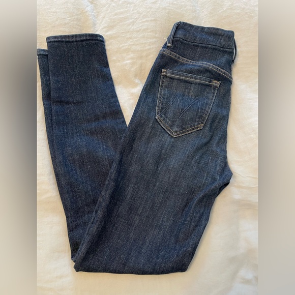 Mother “Looker” Skinny Dark Wash High Waisted Jeans - Picture 12 of 16